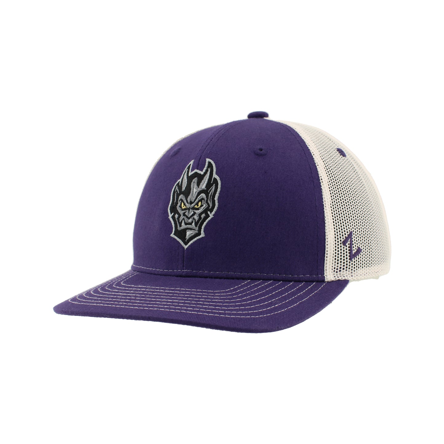 Greensboro Gargoyles Purple/Stone Dakota Embroidered Mesh Hat