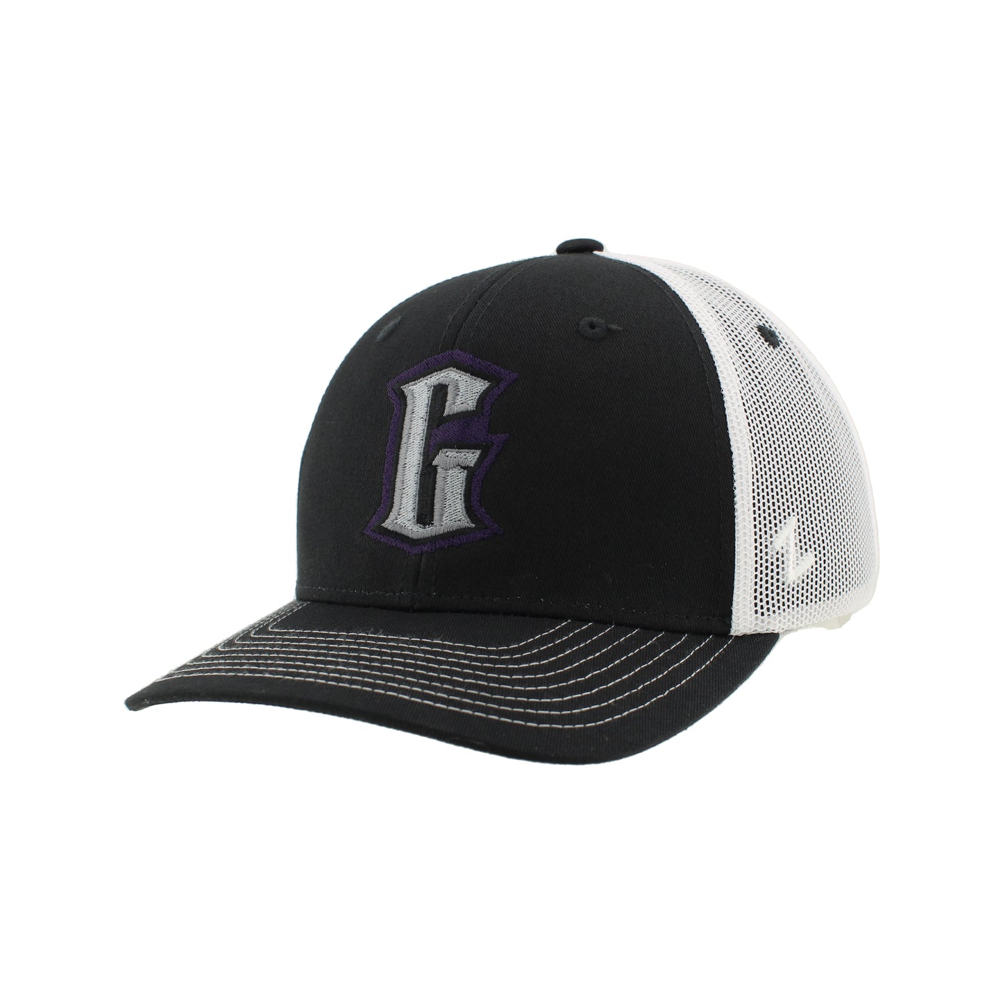 Greensboro Gargoyles Dakota Black/White Embroidered G Hat