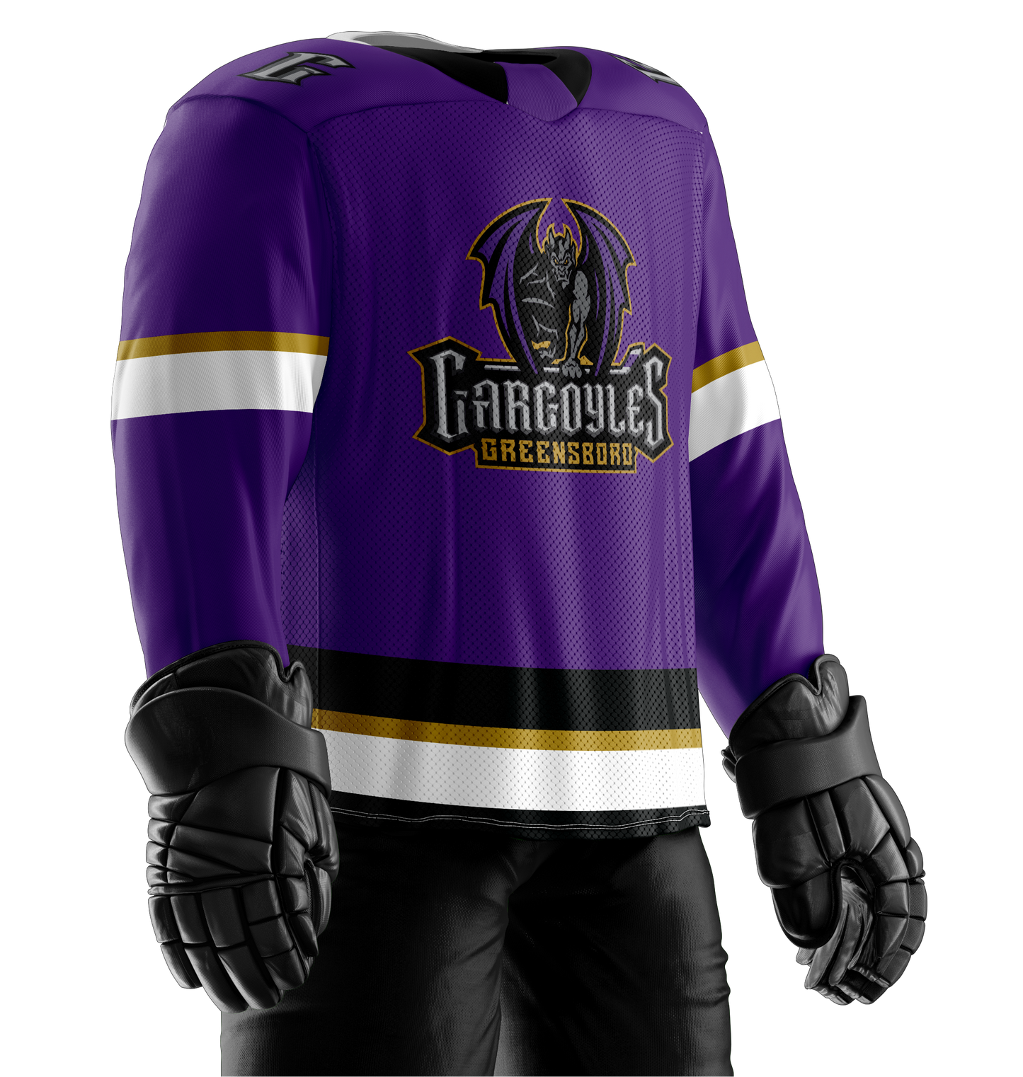 Greensboro Gargoyles Official Youth Purple Replica Jersey