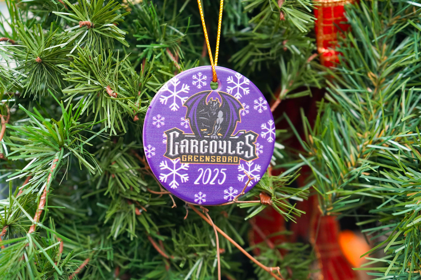 Gargoyles Primary Logo Year Circle Ornament