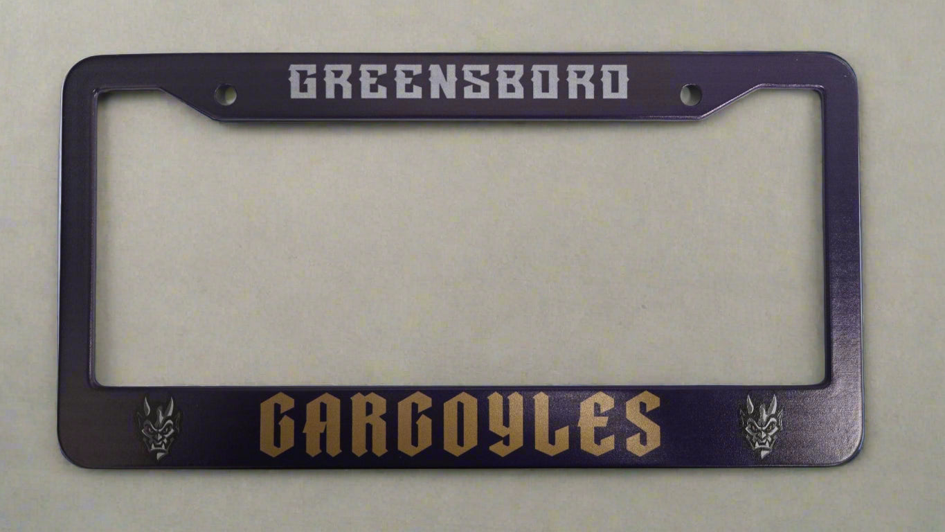 Greensboro Gargoyles License Plate Cover