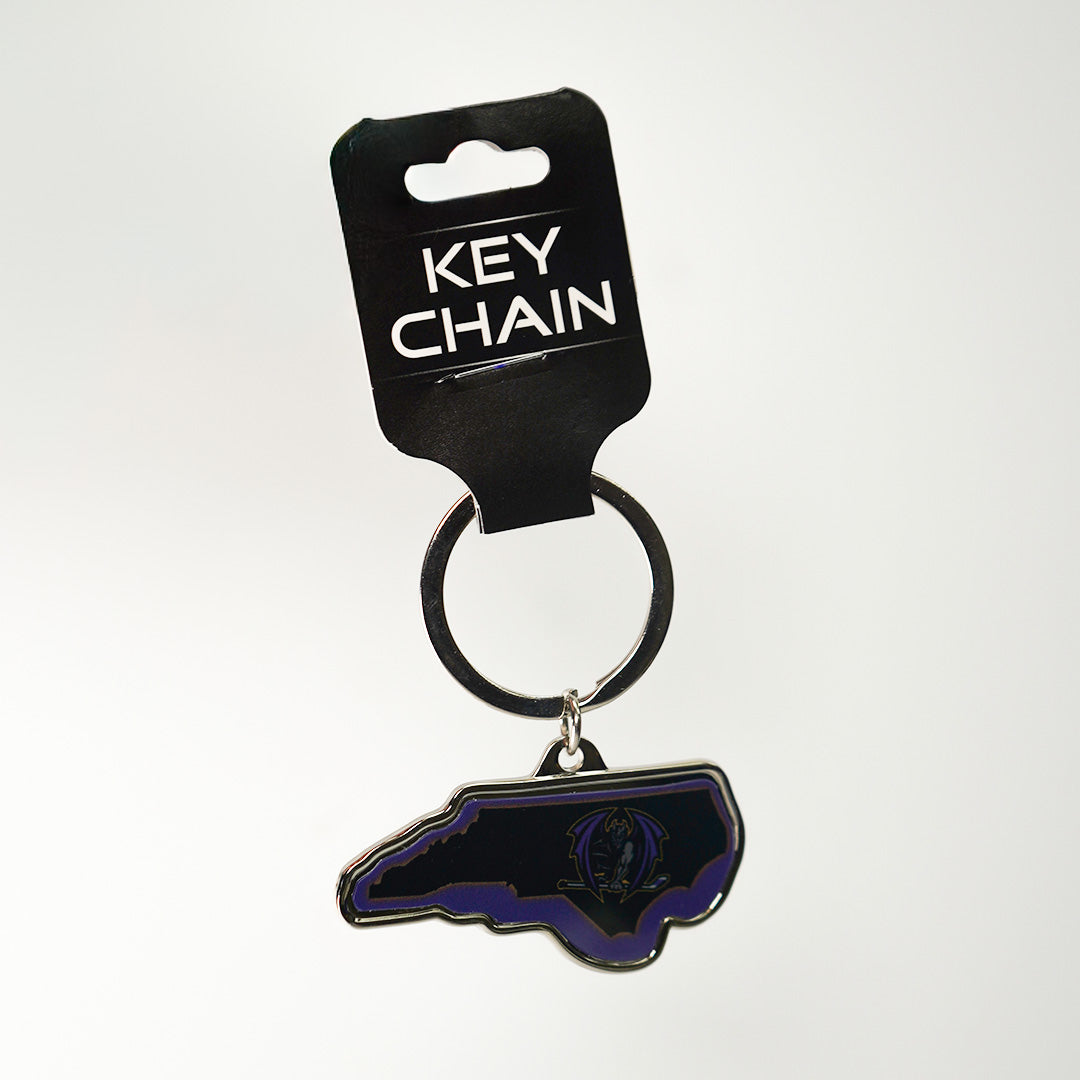 Greensboro Gargoyles State Shaped Keychain