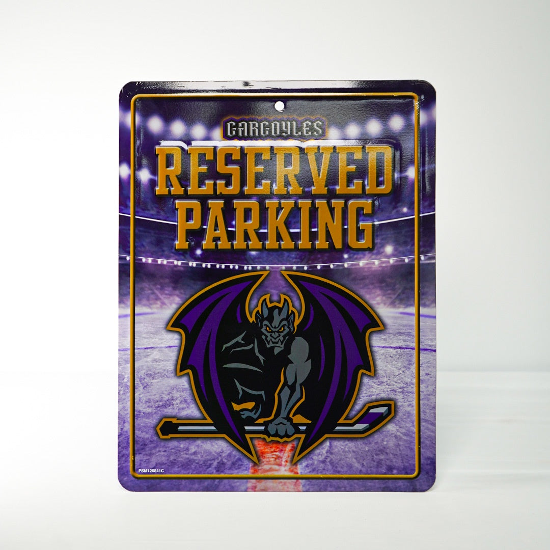 Greensboro Gargoyles Metal Parking Sign
