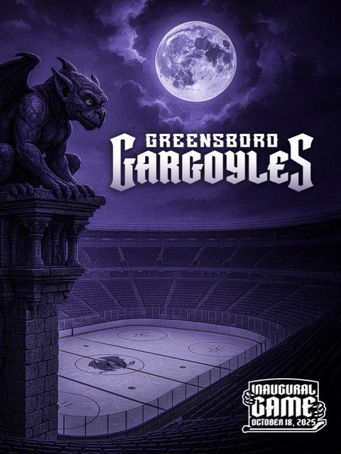 Greensboro Gargoyles Inaugural Game Poster