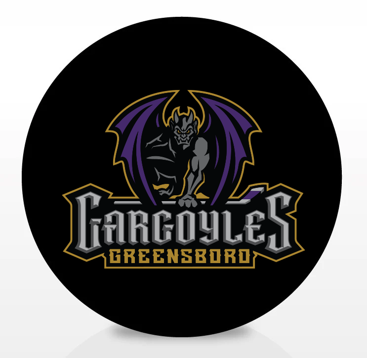 Greensboro Gargoyles Primary Logo Puck