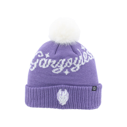 Greensboro Gargoyles Glee Purple/White Vitality Beanie