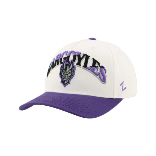 Greensboro Gargoyles Apex White/Purple District 3D Hat