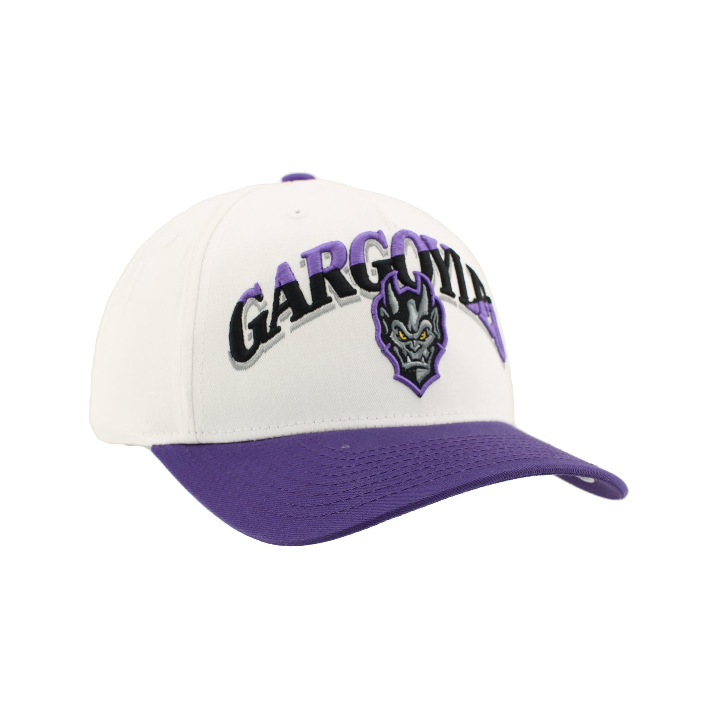 Greensboro Gargoyles Apex White/Purple District 3D Hat