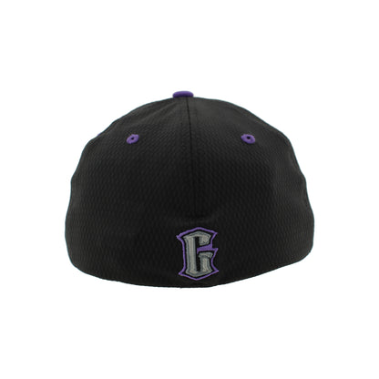 Greensboro Gargoyles Agent Black/ Lt Grey Power Trip 3D Hat