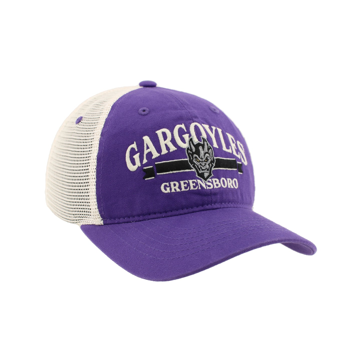 Greensboro Gargoyles University Purple/Stone Bookmark Trucker Hat