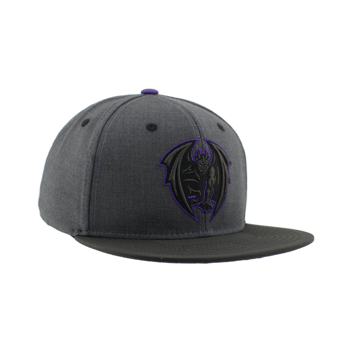 Greensboro Gargoyles Tier 2 Z430 Chr/Blk/Purple Taijutu 3D Flat Bill Hat