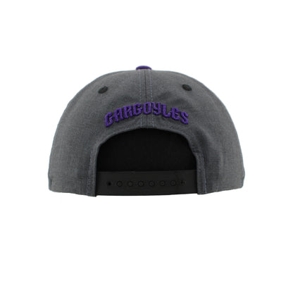 Greensboro Gargoyles Tier 2 Z430 Chr/Blk/Purple Taijutu 3D Flat Bill Hat