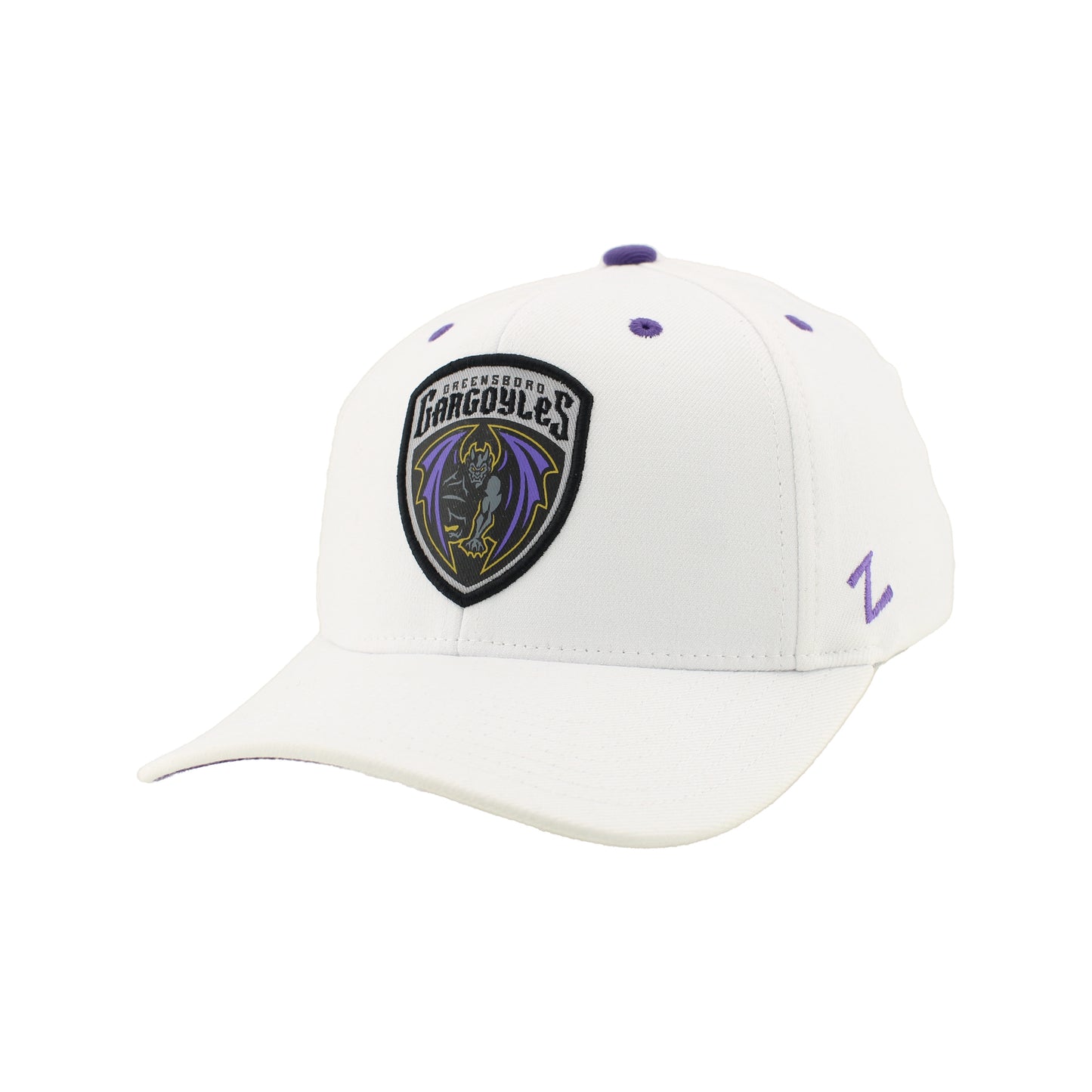 Greensboro Gargoyles ZH White Shield Logo Hat