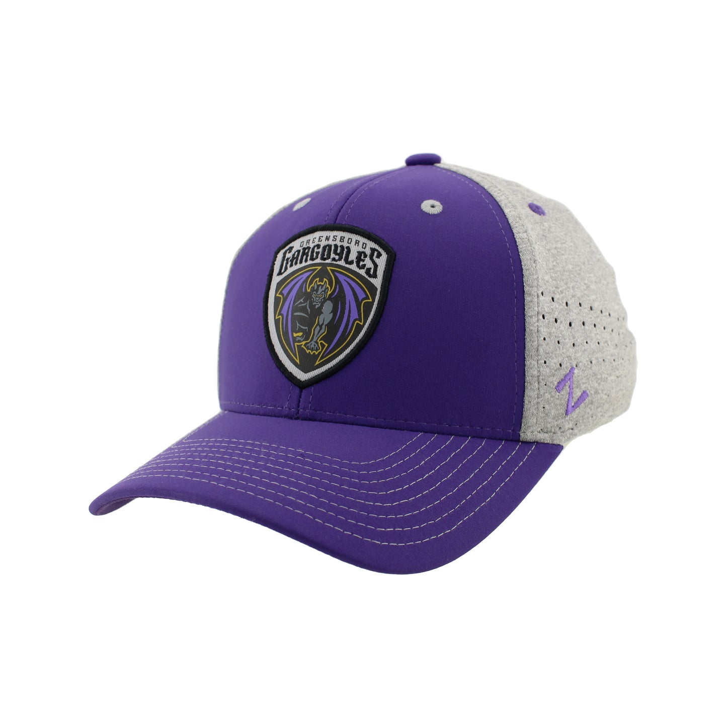Greensboro Gargoyles Action Purple/Lt Heather Gray Hat