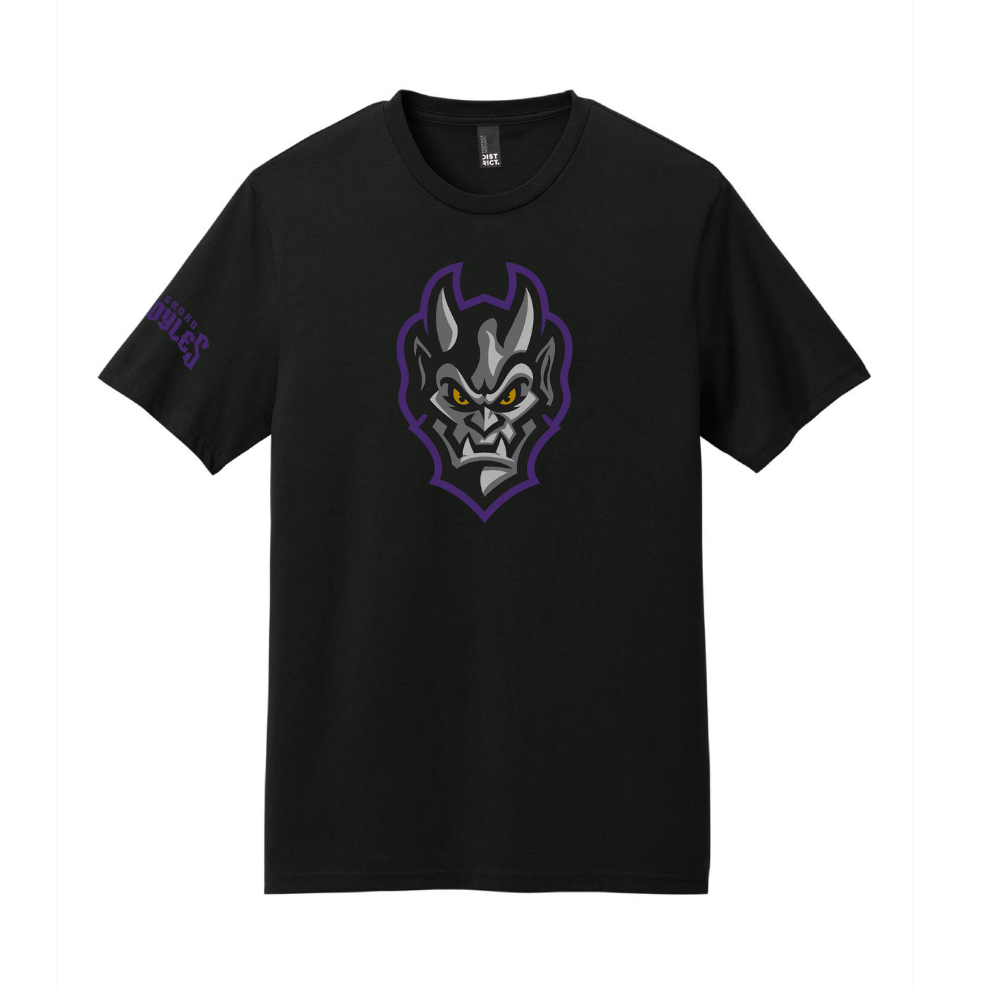 Greensboro Gargoyles Perfect Weight Face Logo T-shirt in Black