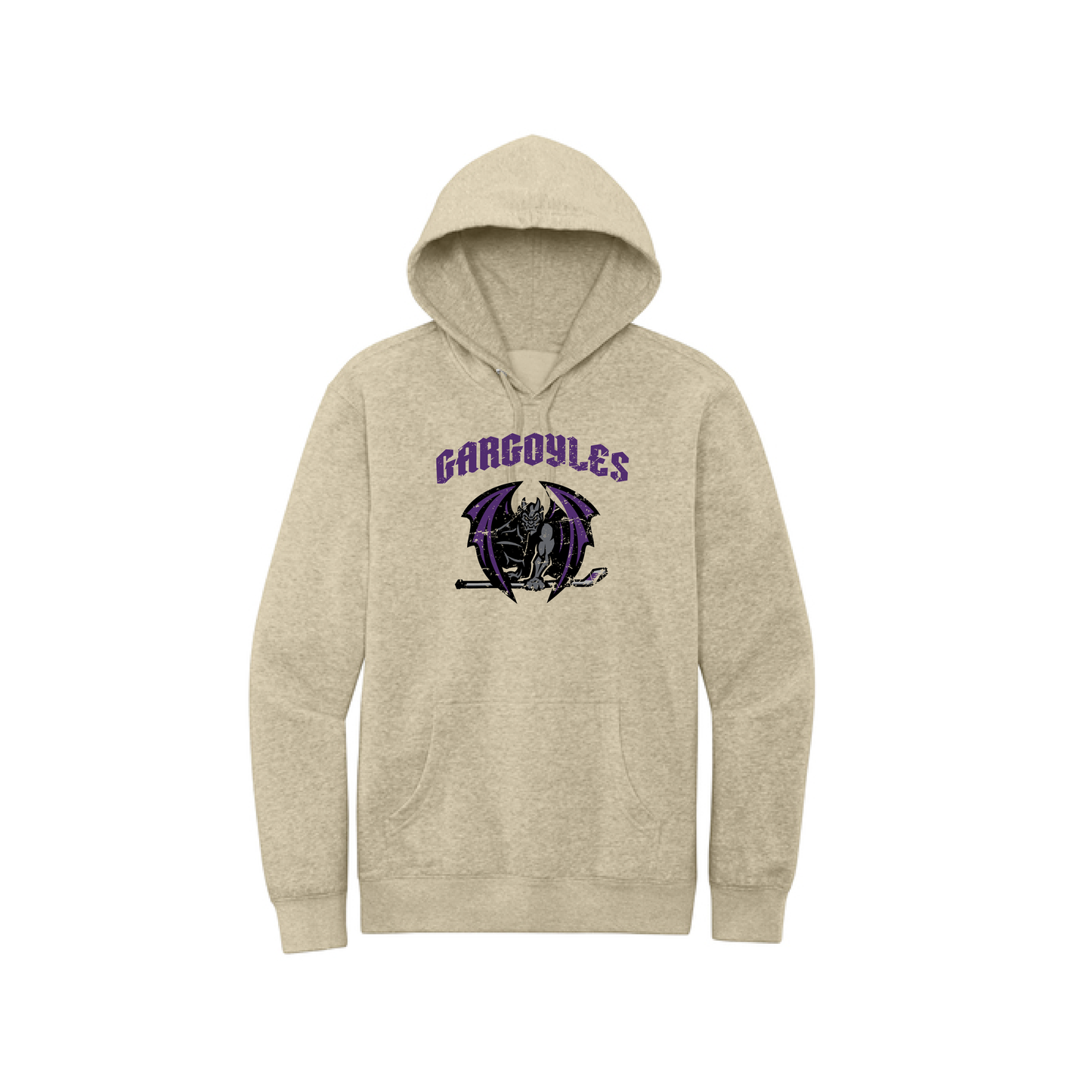 Gargoyles Oatmeal Heather Dist 001 Fleece Hoodie