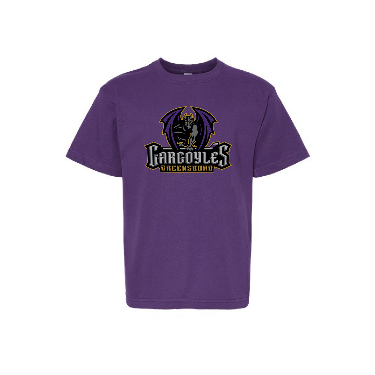 Greensboro Gargoyles Youth Purple Primary Tee