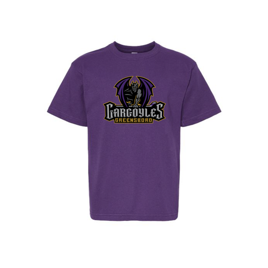Greensboro Gargoyles Youth Purple Primary Tee