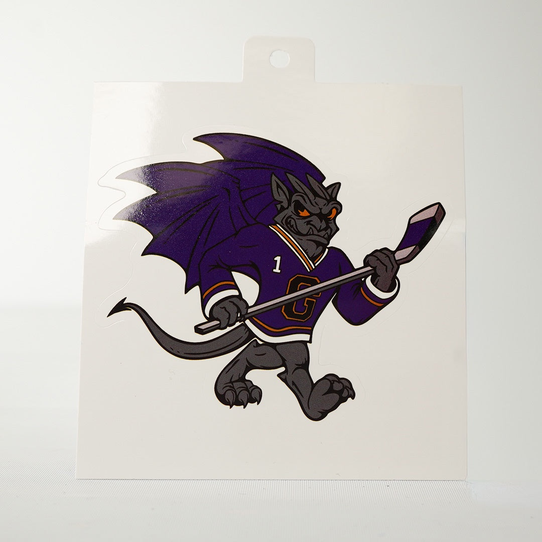 Greensboro Gargoyles Retro Gargoyle Sticker