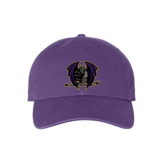 Greensboro Gargoyles 47 Purple Clean Up Cap