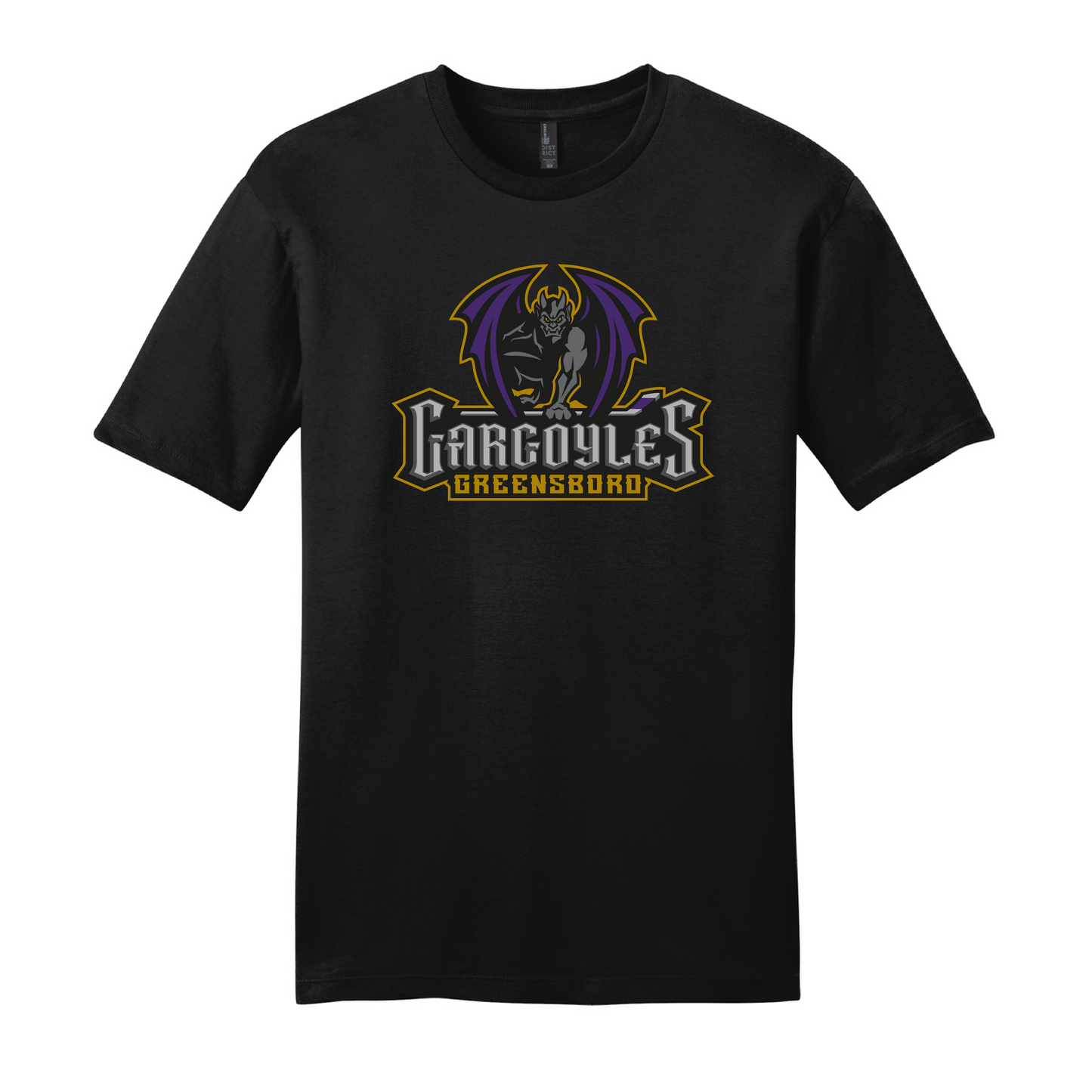 Greensboro Gargoyles Primary Logo T-shirt in Black