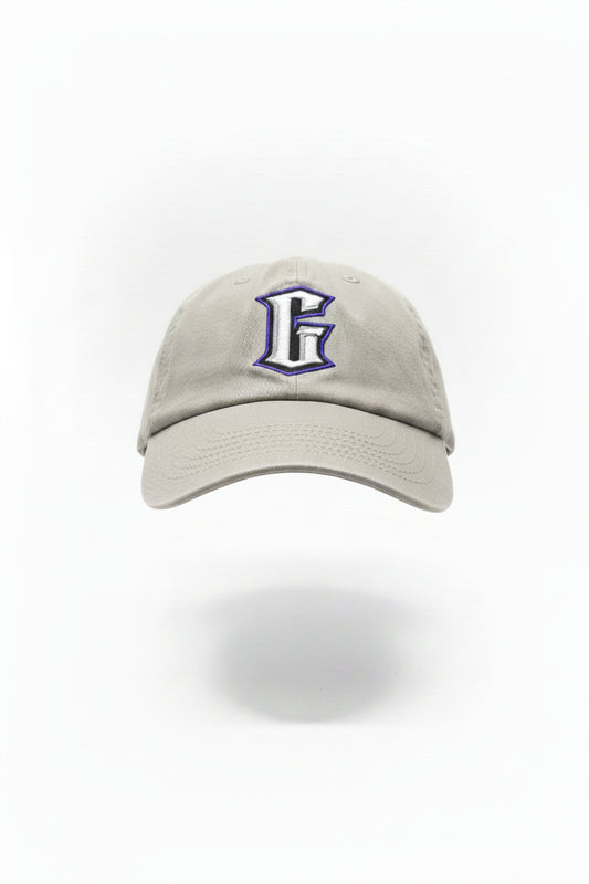 Gargoyles Relaxed Gray G/Wordmark Logo Hat