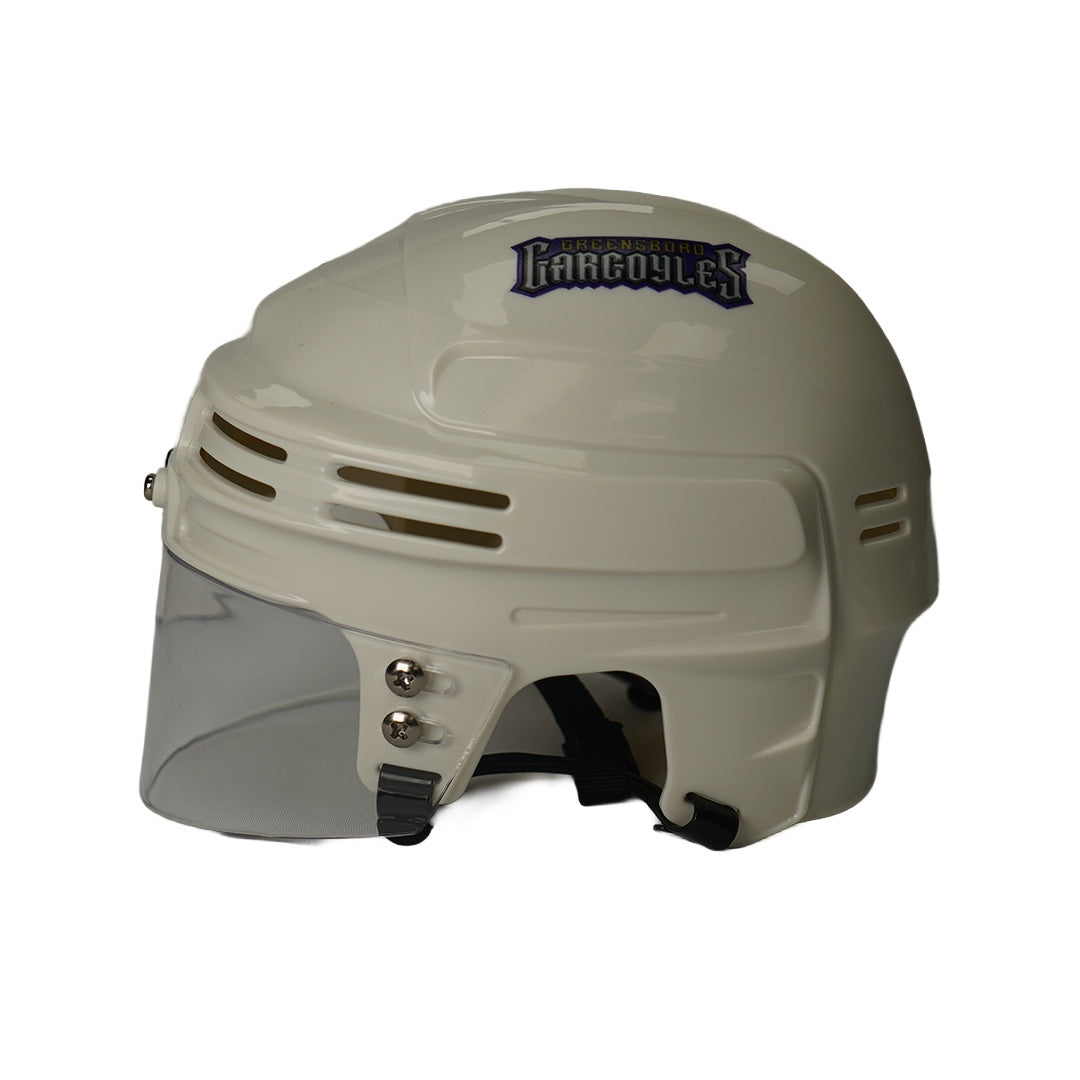 Greensboro Gargoyles White Primary Mini Helmet