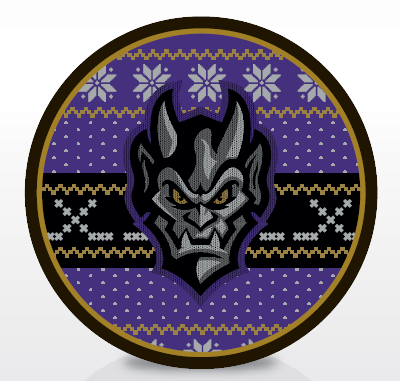 Greensboro Gargoyles Holiday Puck