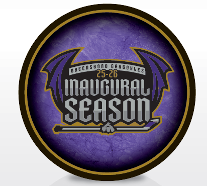 Greensboro Gargoyles Inaugural Season Puck