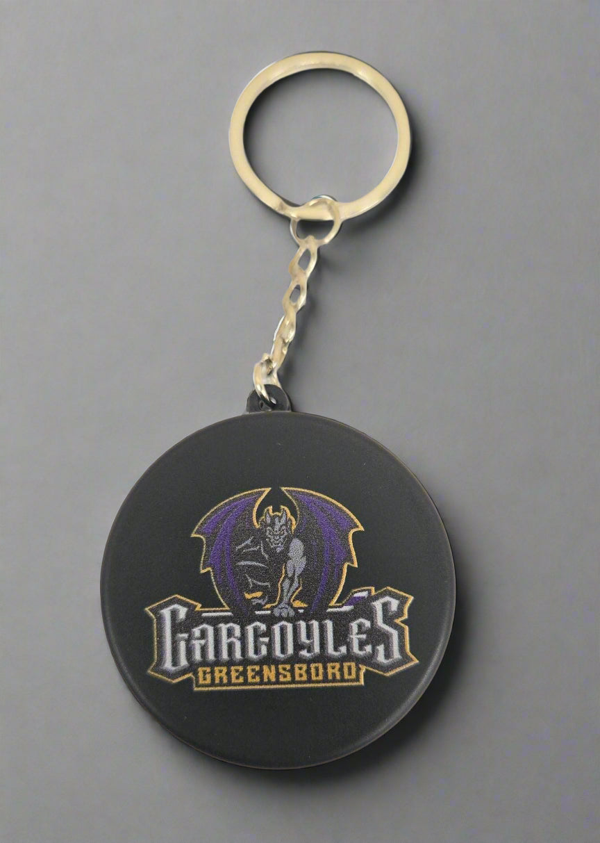 Greensboro Gargoyles Primary Puck Keychain