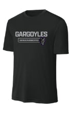 Greensboro Gargoyles Black Poly Athletic Wicking Tee