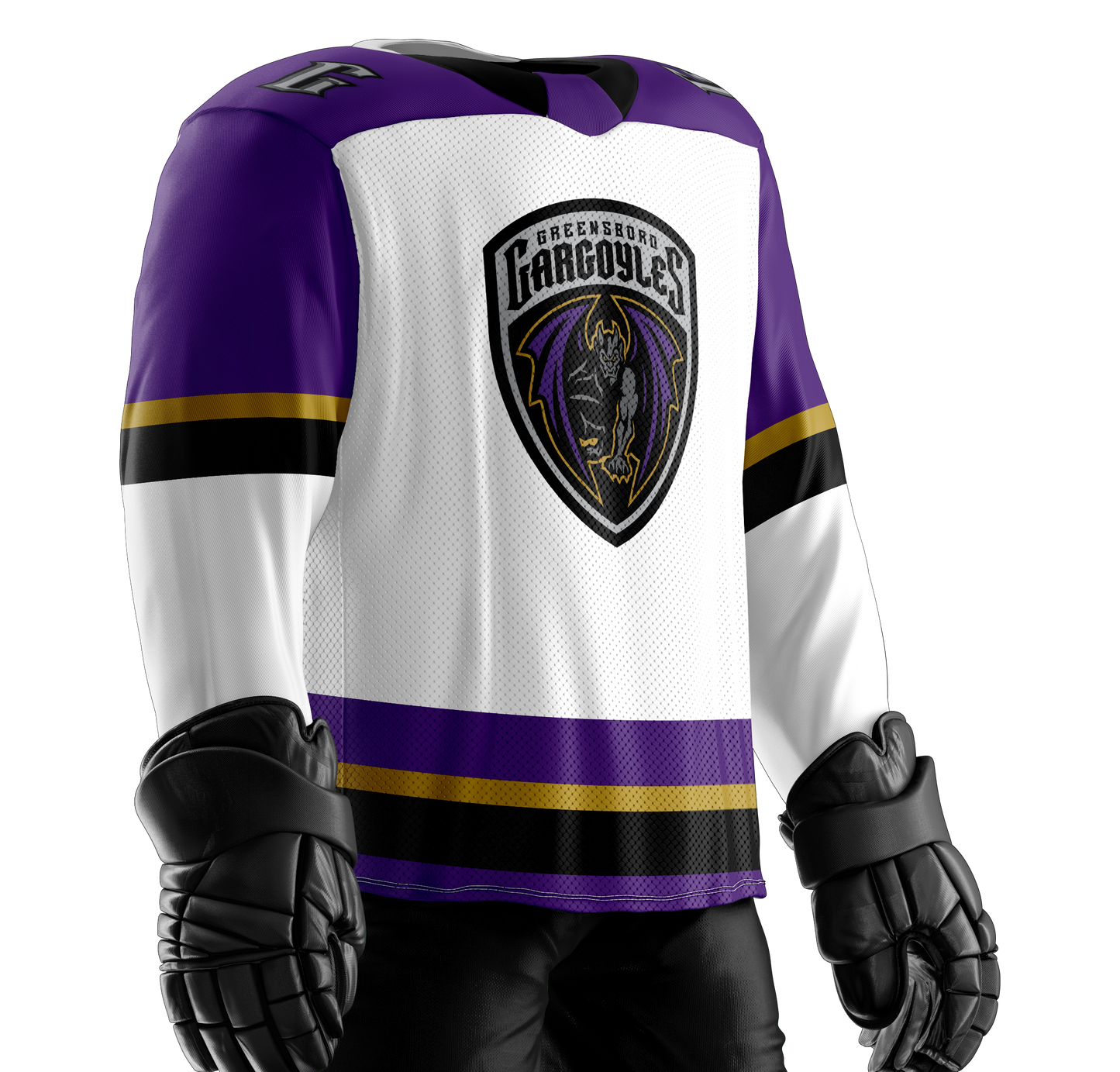 Gargoyles Official Youth White  Replica Jersey