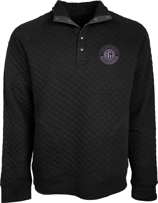 Greensboro Gargoyles Quilted Button Up Pullover