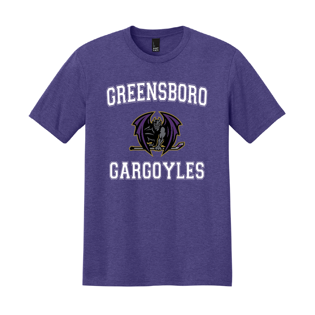 Greensboro Gargoyles Purple Frost Athletic Triblend Tee
