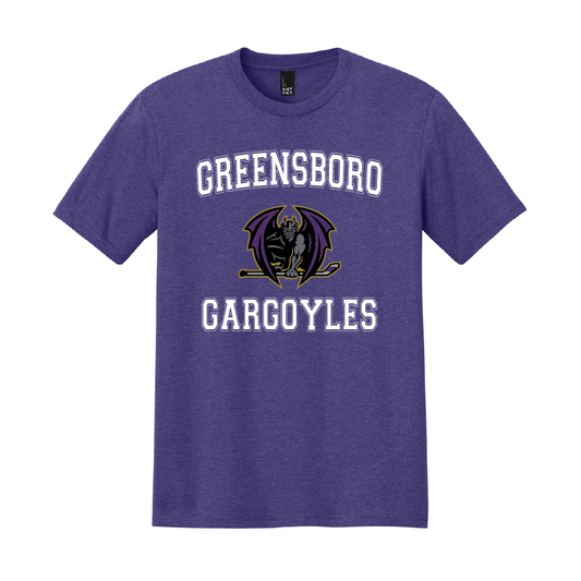 Greensboro Gargoyles Purple Frost Athletic Triblend Tee